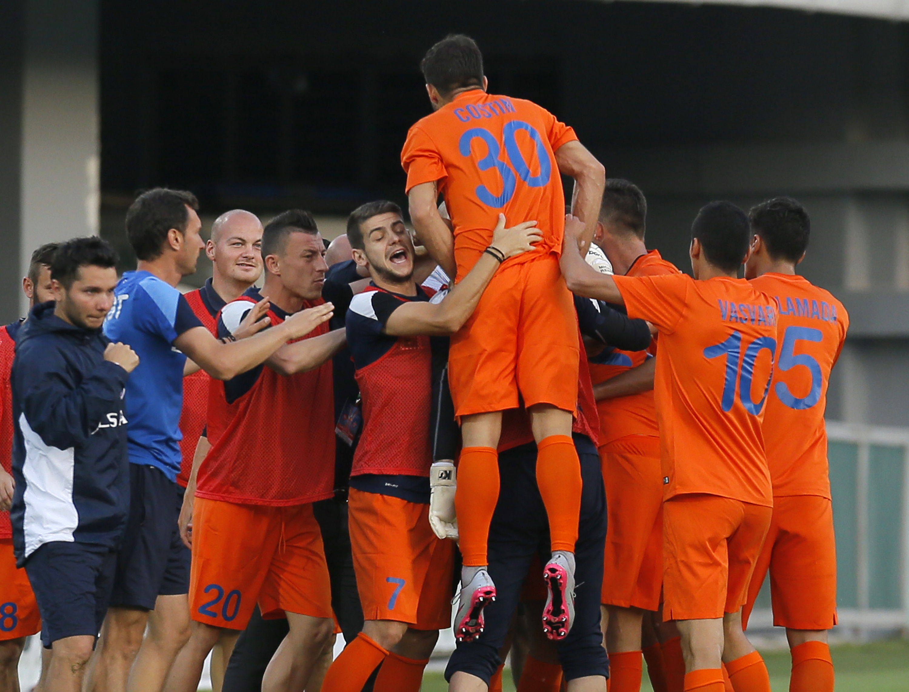 FC Botoşani a obţinut prima victorie în Europa, 3-1 în deplasare, cu FC Tskhinvali, şi va juca în turul următor cu Legia Varşovia. ^Dan Roman a fost omul meciului / GALERIE FOTO&VIDEO