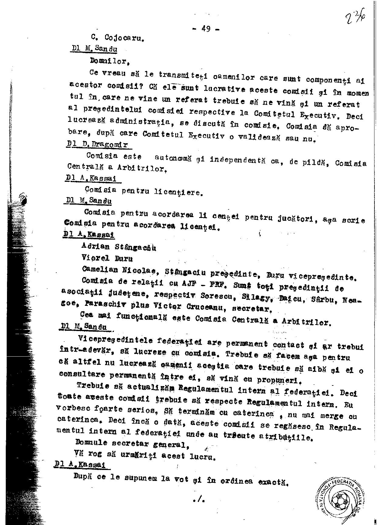 Stenogramă-bombă! Mircea Sandu l-a acuzat într-un CEx din 2011 pe un fost șef al arbitrilor că joacă la pariuri. Reacția celui vizat / EXCLUSIV