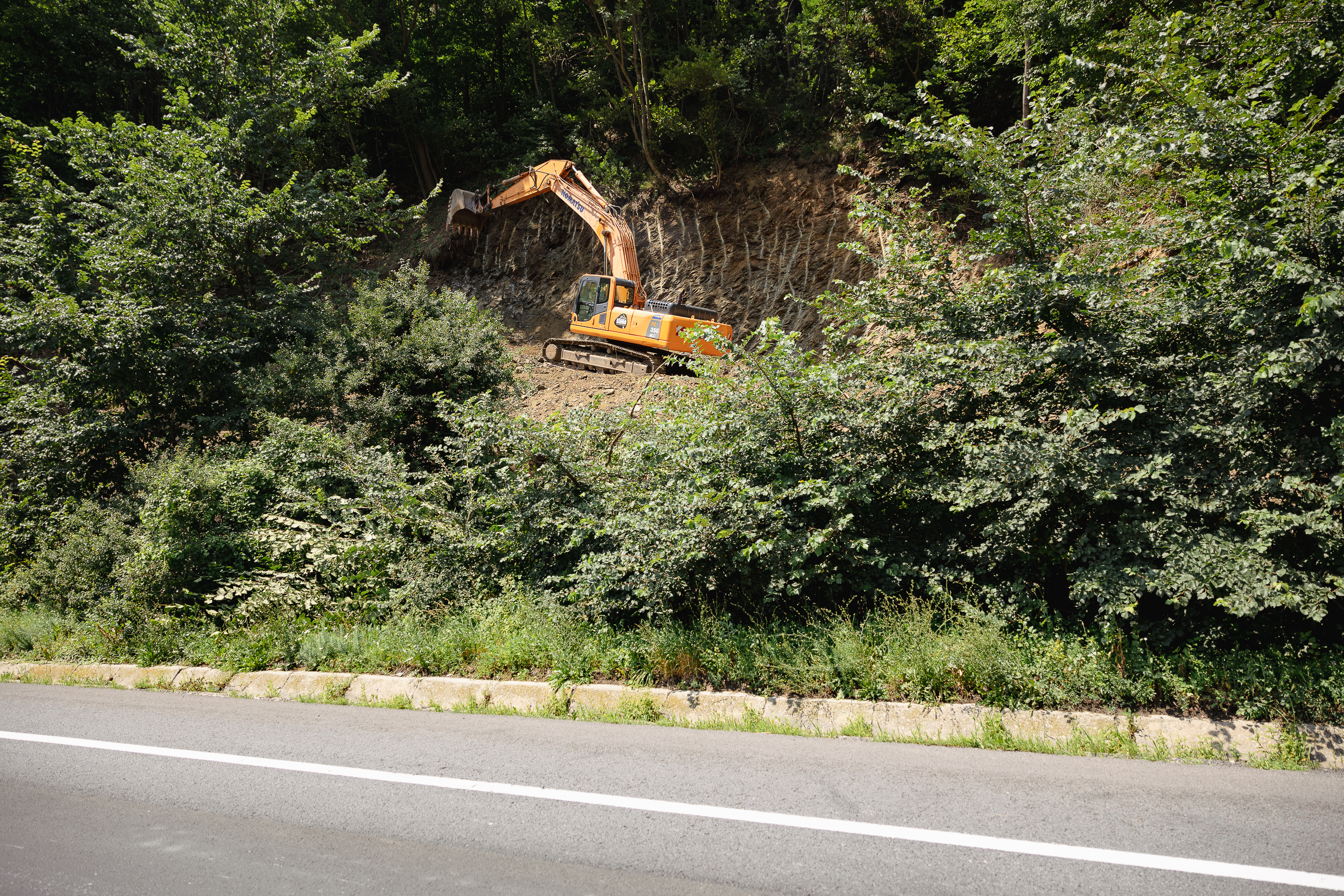 REPORTAJ Valea Oltului - viața după barieră. În lipsa traficului, natura își revine și nu prea, iar ministrul Grindeanu supraveghează cu drona progresul lucrărilor