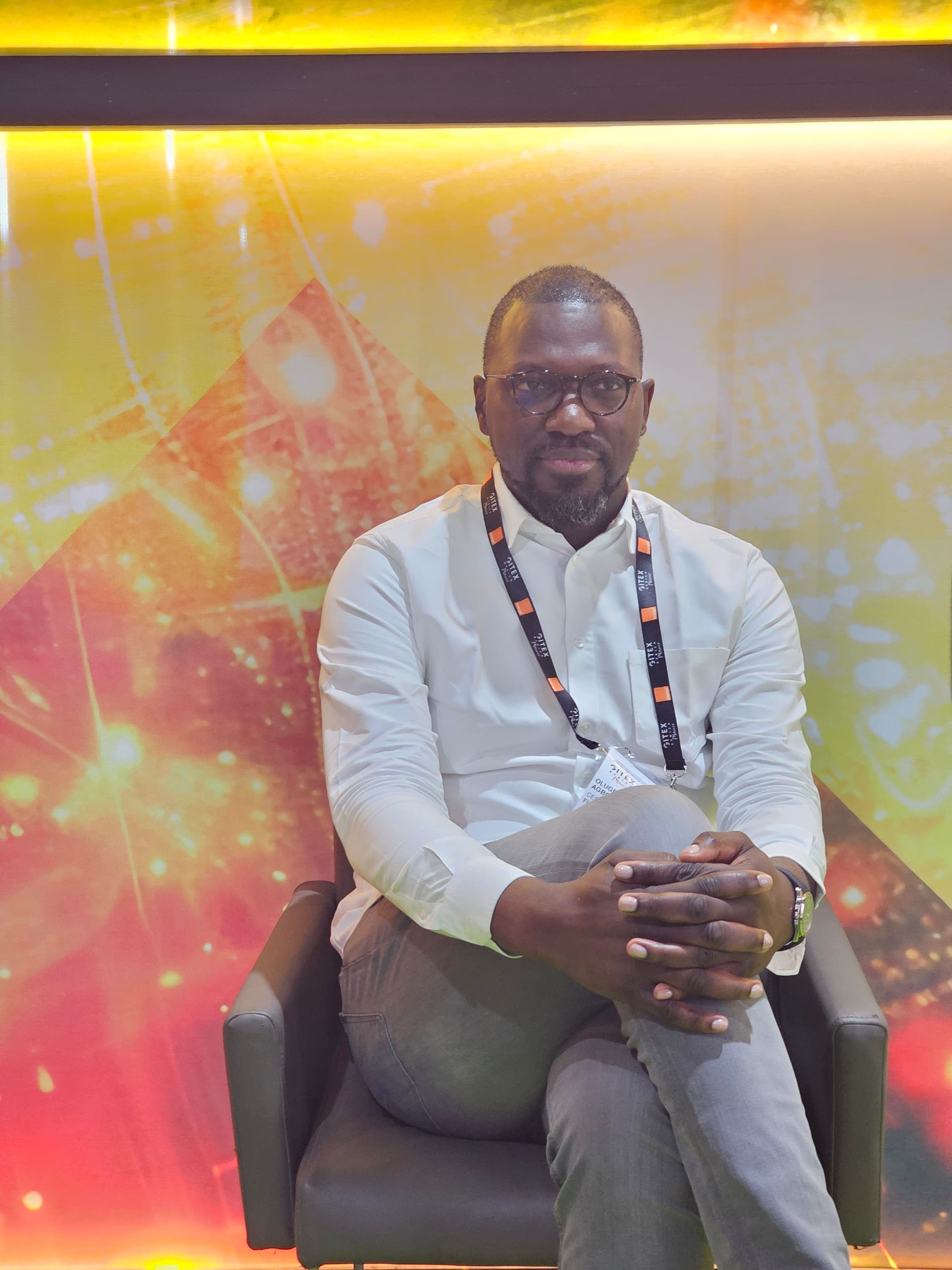 Flutterwave CEO Olugbenga Agboola at GITEX Africa 2025, sharing insights on Africa fintech regulation, compliance, and talent investment.