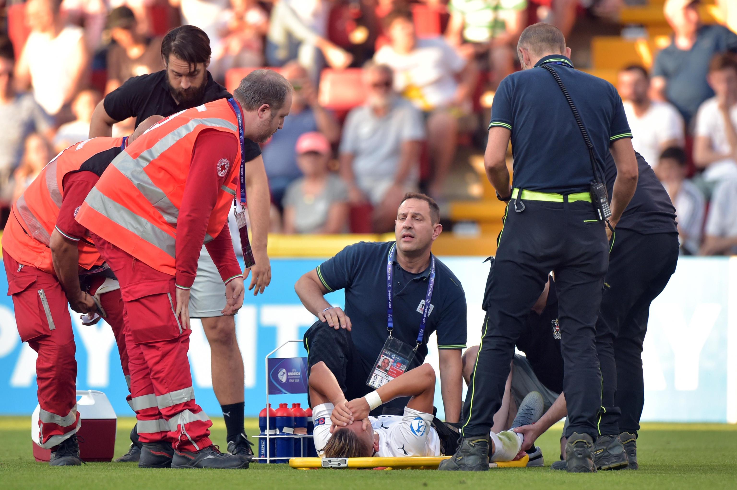 Diagnostic crunt pentru austriacul Hannes Wolf. Fotbalistul a suferit o fractură de tibie și peroneu la Euro 2019