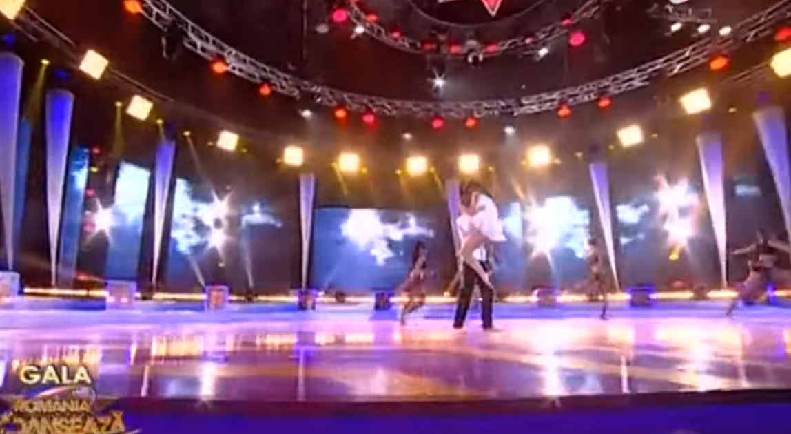 Imagini cu Andreea Popescu și Rareș Cojoc din 2013, când au dansat împreună într-o emisiune difuzată la Antena 1