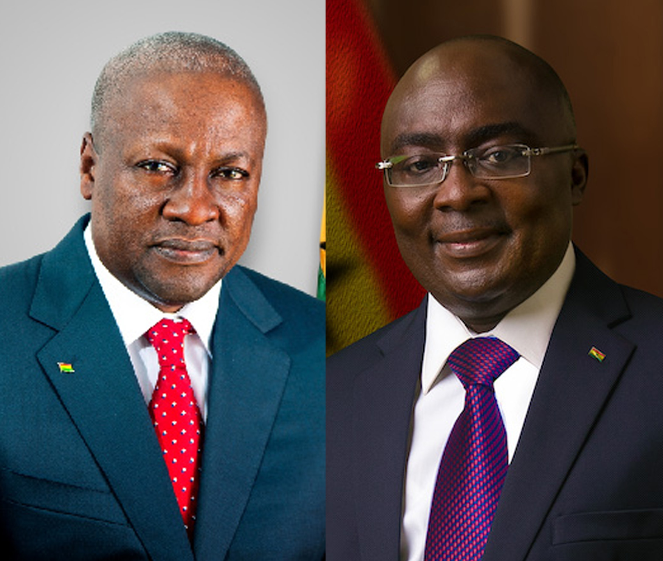 John Mahama and Dr Bawumia