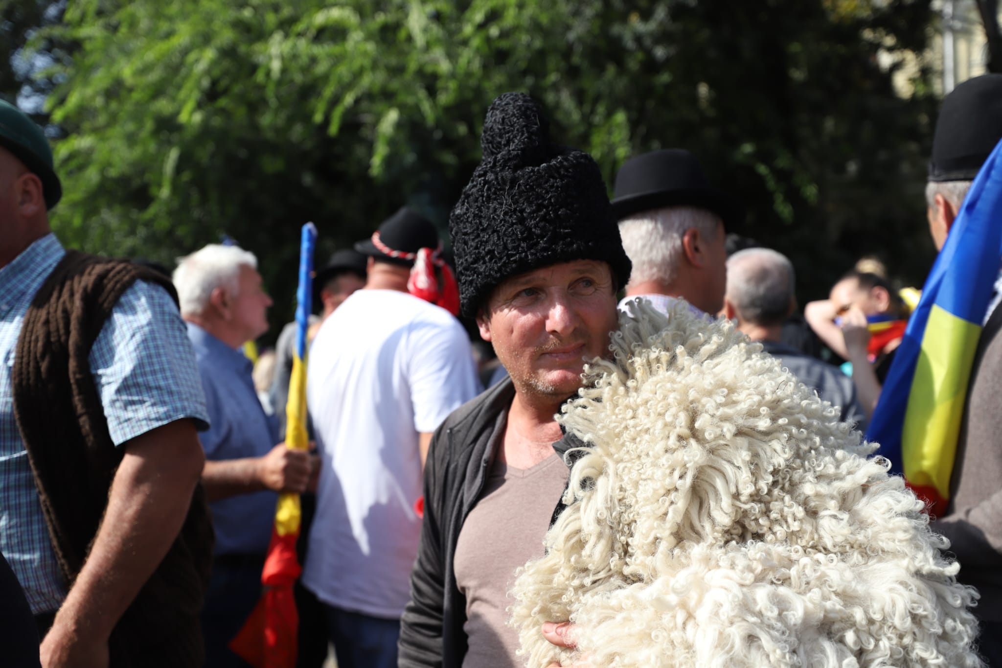 Protestul fermierilor în Piața Victoriei