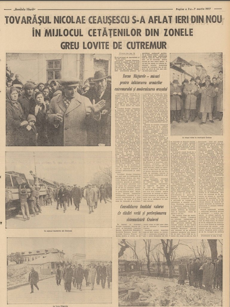 47 de ani de la cutremurul din 1977. Ce scria presa vremii despre cel mai distructiv seism de pe teritoriul României