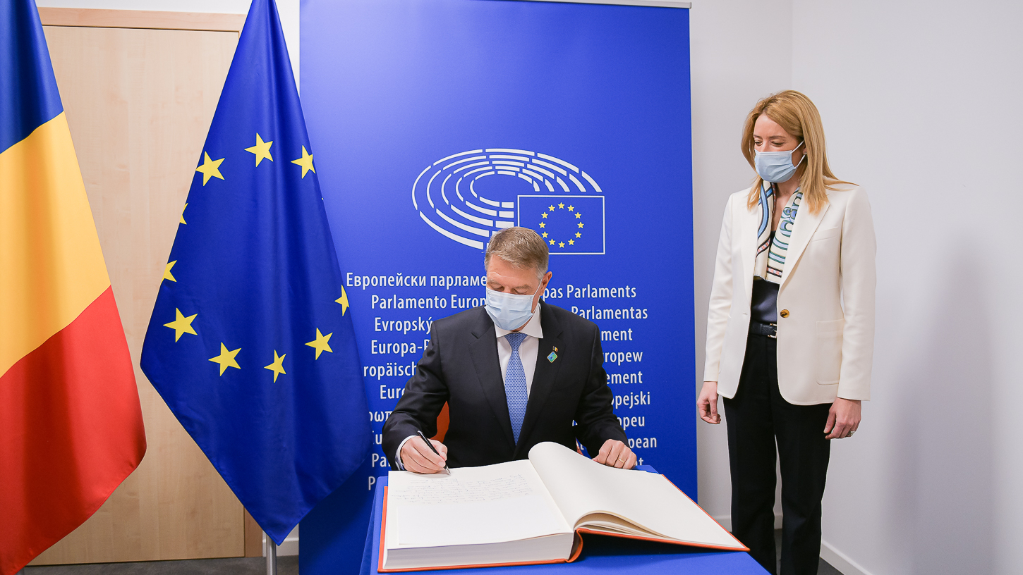 Iohannis s-a întâlnit cu șefa Parlamentului European. Ce abordare a propus pentru detensionarea crizei din Ucraina