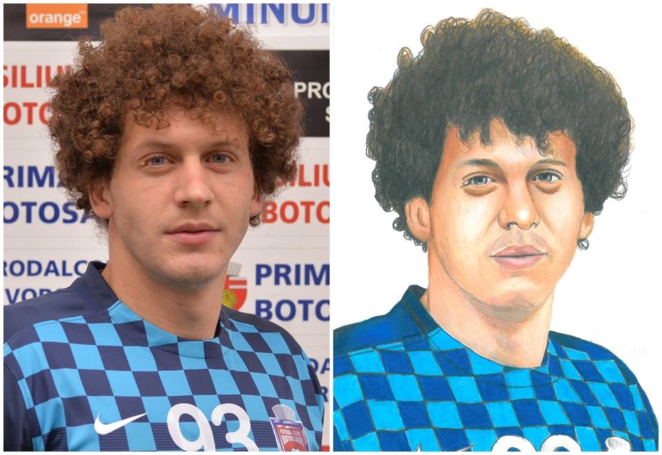 Un puști talentat i-a desenat pe jucătorii de la FC Botoșani! Vezi cum arată caricaturile fotbaliștilor