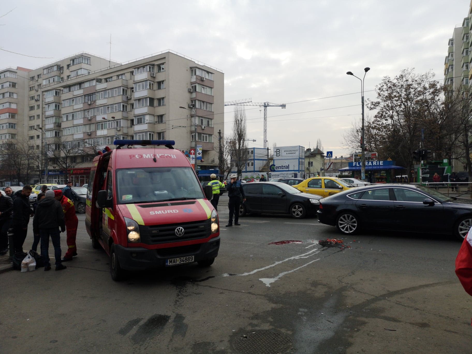 Accident pe trecerea de pietoni în zona Ștefan cel Mare din Capitală | FOTO