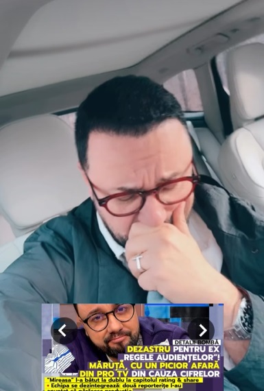 Reacția lui Cătălin Măruță după ce s-a zis că ar urma să fie dat afară de la Pro TV din cauza audiențelor emisiunii: „Ursul merge, câinii latră!”