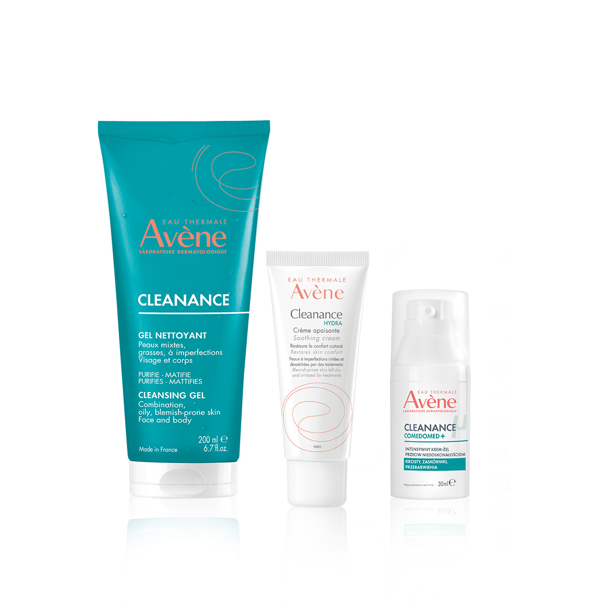 Cleanance – rutyna pielęgnacyjna dla skóry skłonnej do niedoskonałości od Eau Thermale Avène