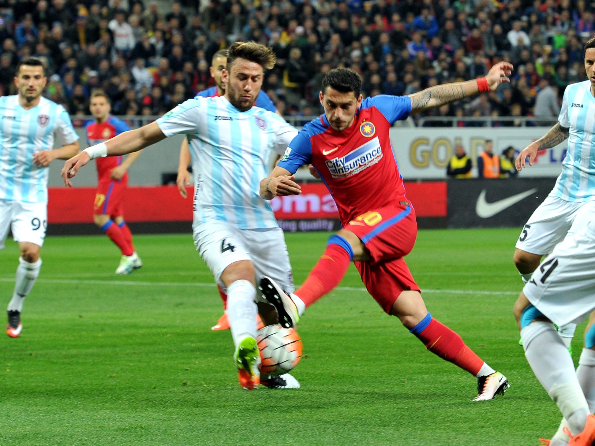 Liga 1, etapa a 5-a, play-off. Steaua - ASA Tg. Mureş 2-1. Ivan Gonzales i-a scos pe campioni din râpă. ”Roș-albaștrii” sunt iar primii!