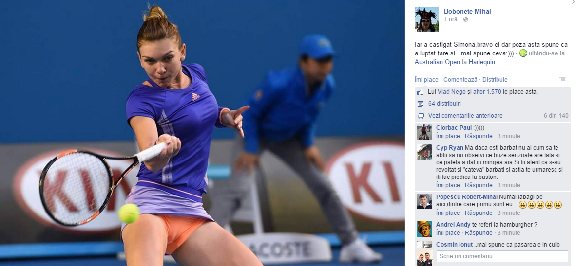 Halep - jignită! Un actor a făcut aluzii cu tentă sexuală / GALERIE FOTO
