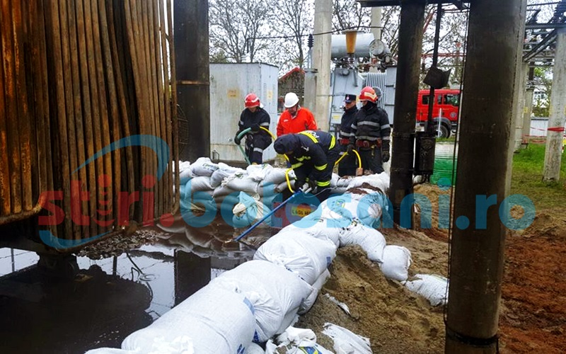 Mai multe transformatoare au luat foc în Botoșani. A fost convocat Comitetul pentru Situații de Urgență