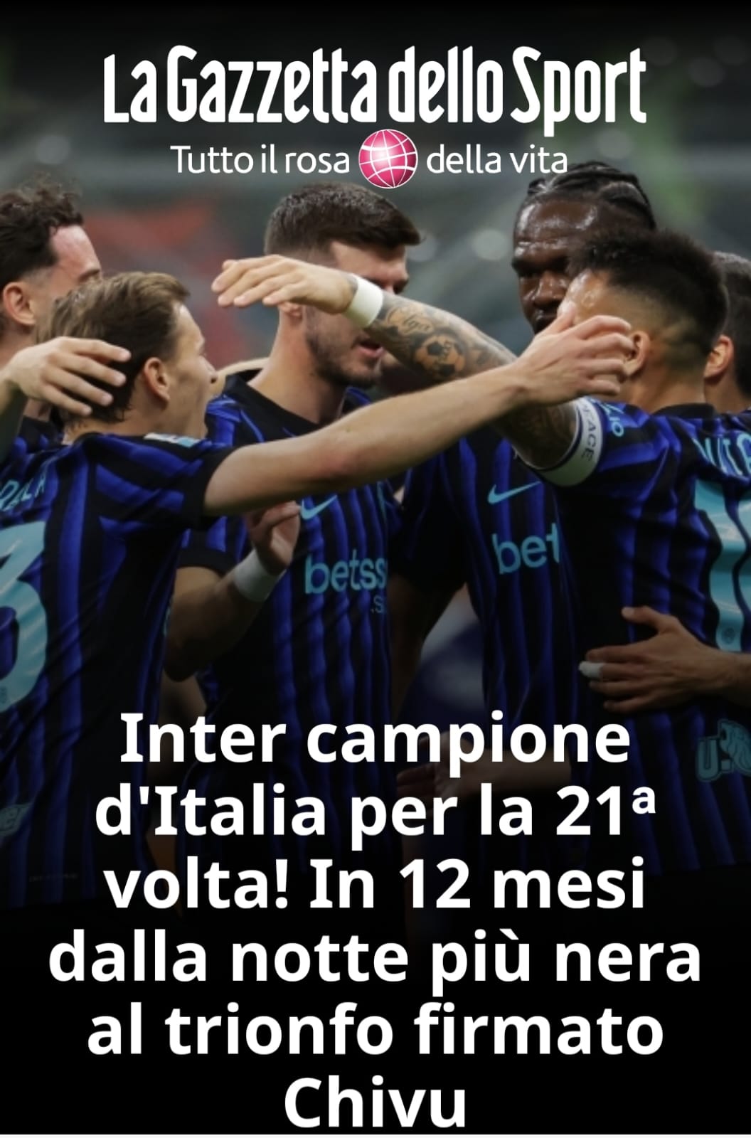Inter și Cristi Chivu sunt campioni în Italia după 2-0 cu Parma / Petrecere în vestiar „Made in Romania”