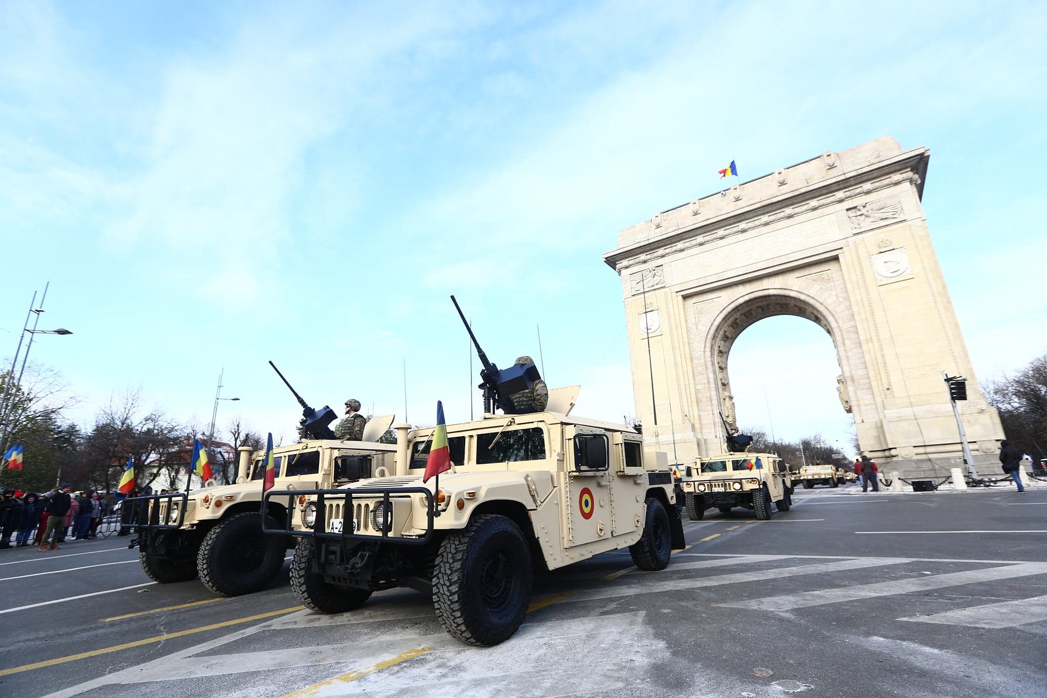 FOTO | Pregătiri la minus 6 grade Celsius pentru Parada Militară de 1 Decembrie