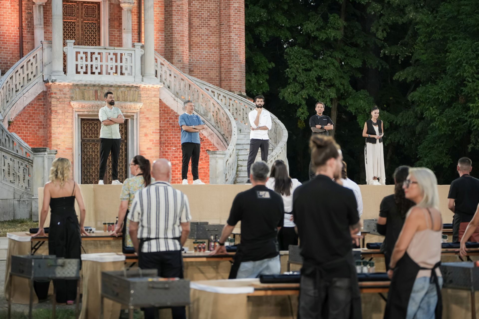 Imagini de la bootcamp-ul Chefi la cuțite, sezonul 14. Jurații își formează echipele, după cele două probe eliminatorii