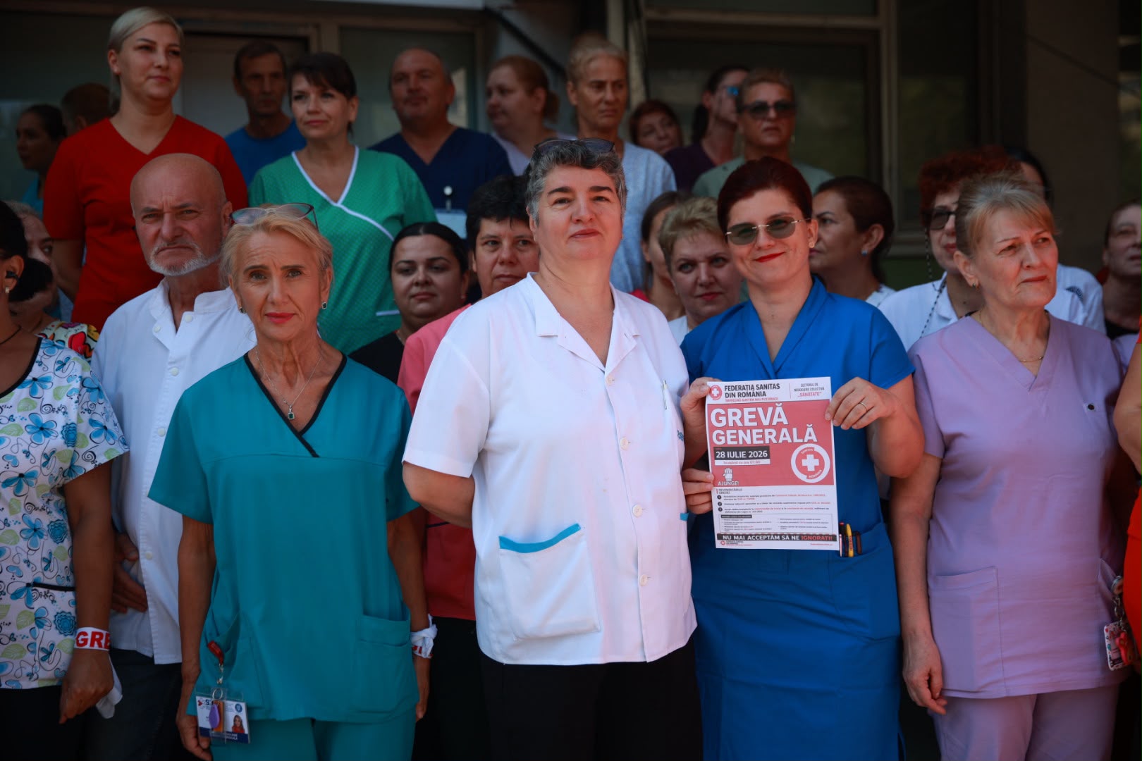 A doua zi de grevă generală în spitale. Sanitas respinge explicațiile Guvernului privind noua lege a salarizării