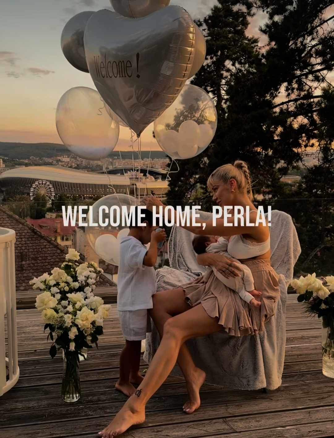 Alina Ceușan și fetița ei au ajuns acasă, iar Raul Tișa le-a făcut o primire spectaculoasă. Cum a amenajat soțul vedetei locuința de la Cluj