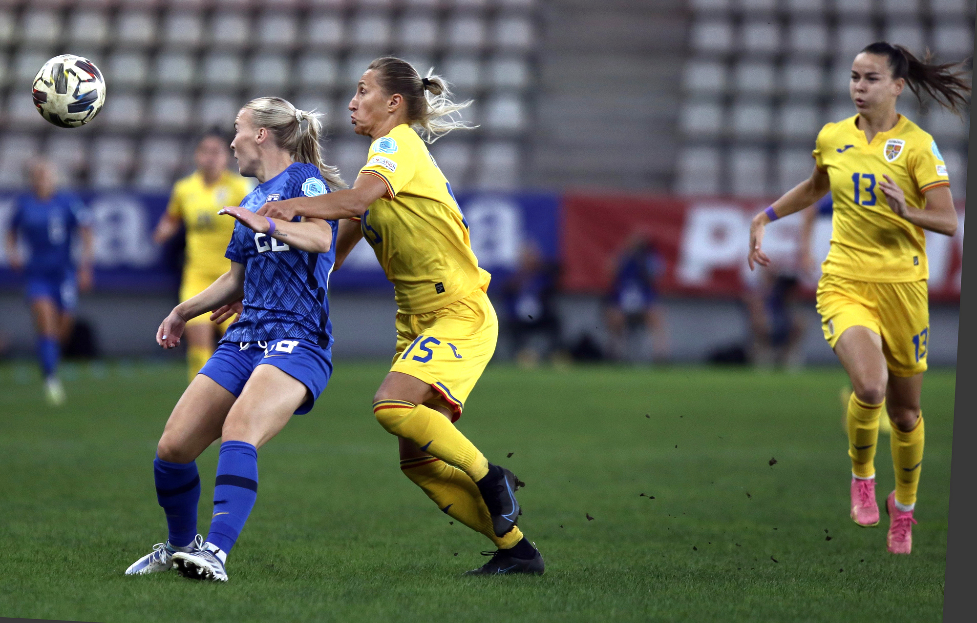 Naționala feminină a României a pierdut la limită în fața Finlandei. Singurul gol, marcat din penalty