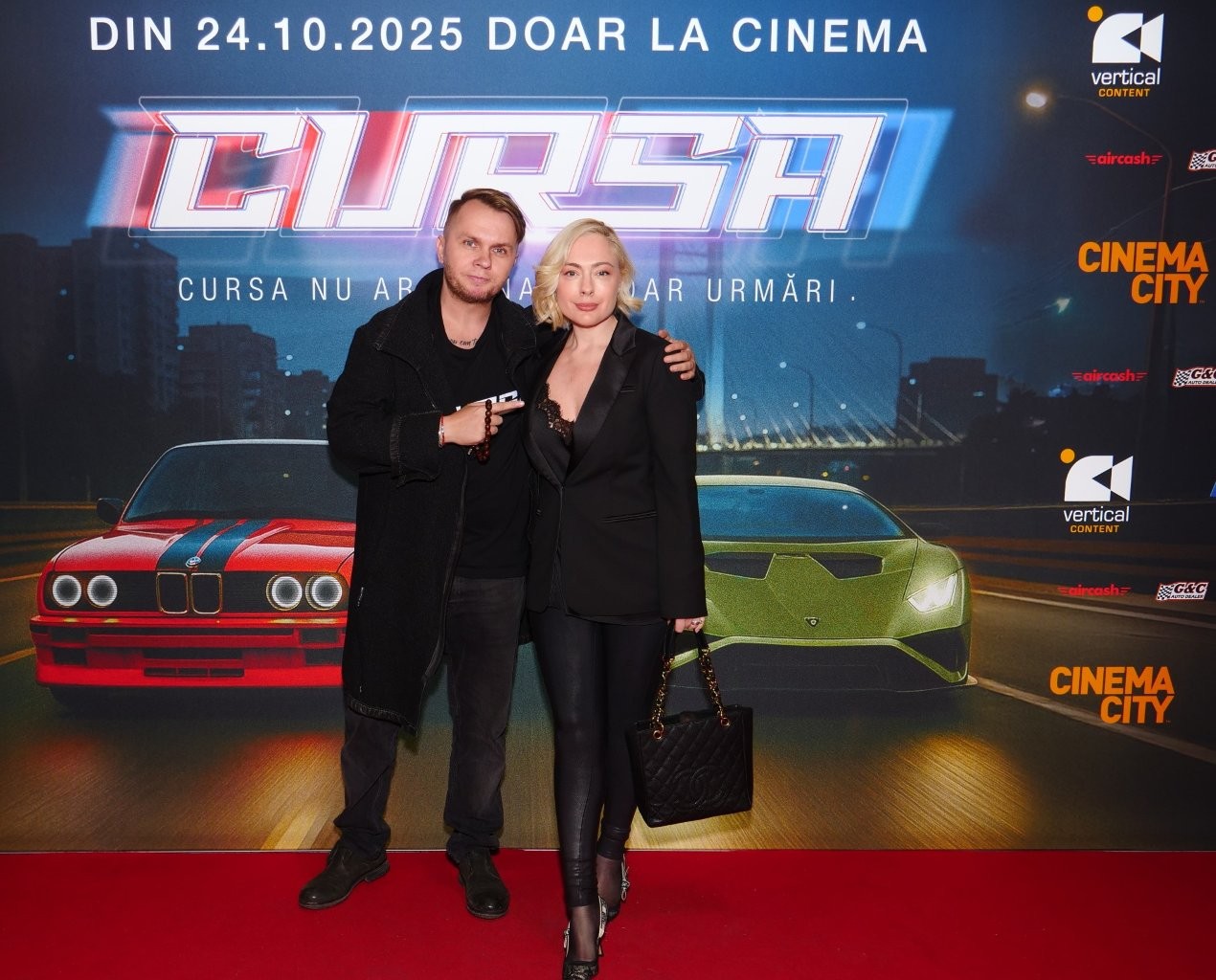 Vedete la premiera filmului „Cursa”. Cum au apărut Bianca Drăgușanu, Smiley și Connect-R