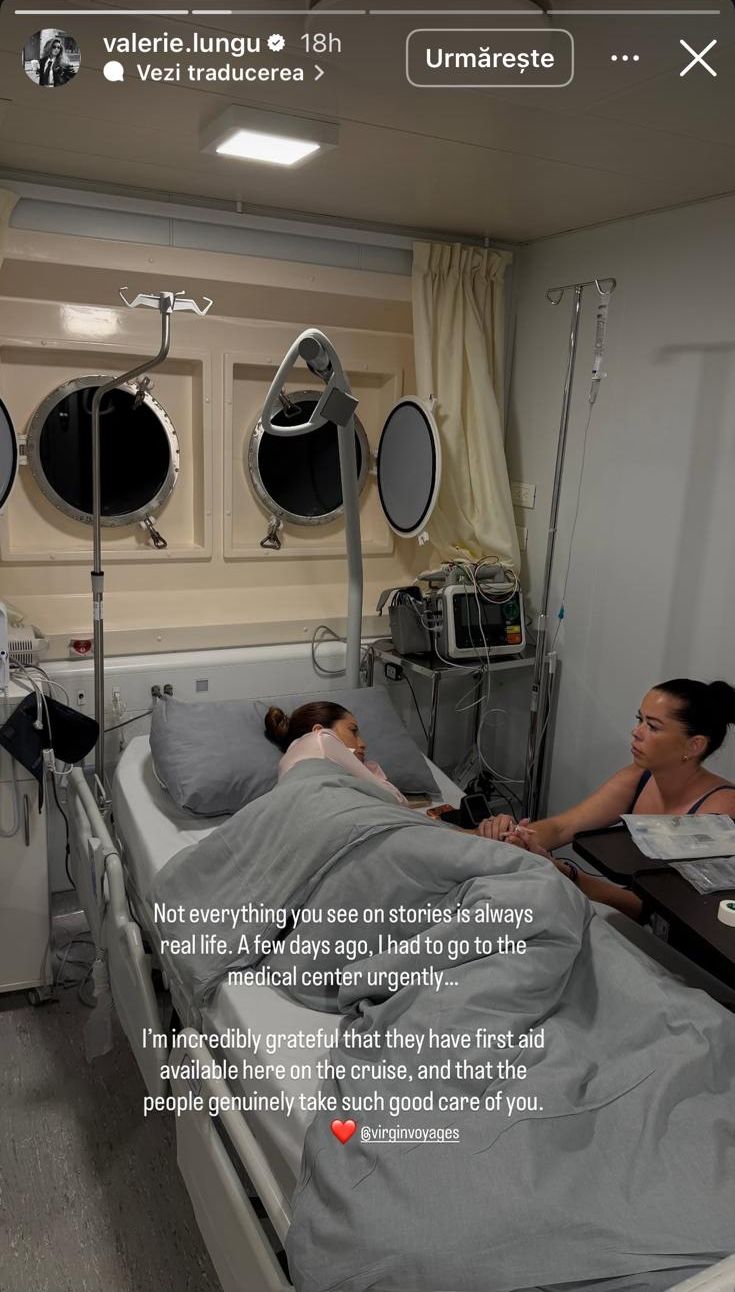 Valerie Lungu de la Asia Express, momente dificile în vacanță. De pe vasul de croazieră a fost transferată de urgență la un spital din Franța