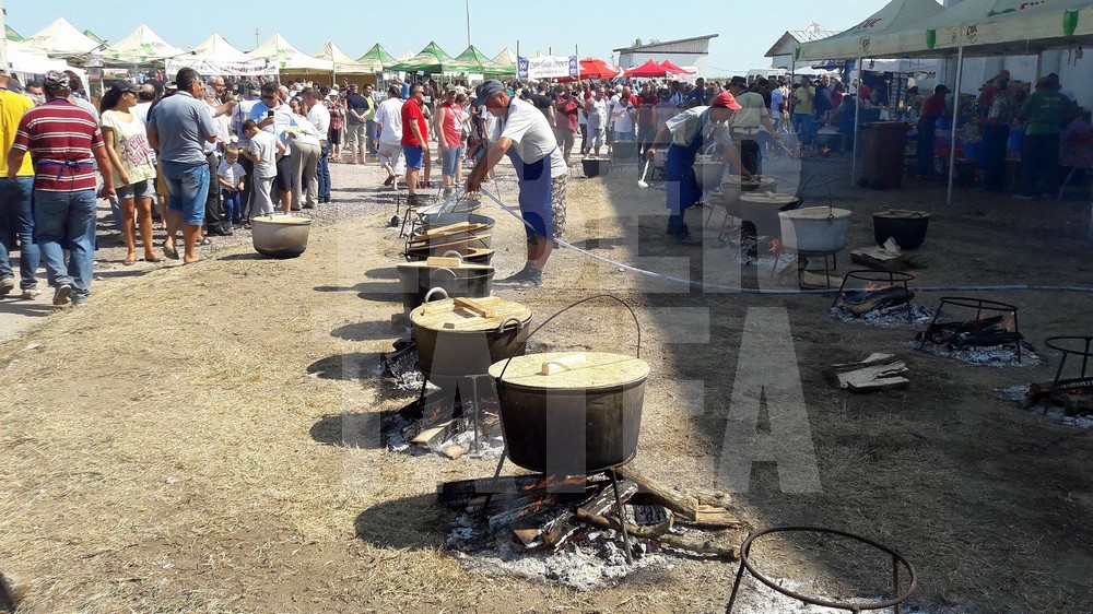 Sărbătoarea borșului de pește, la Jurilovca. Se gătesc 15 tone de ciorbă din 5 tone de pește / GALERIE FOTO