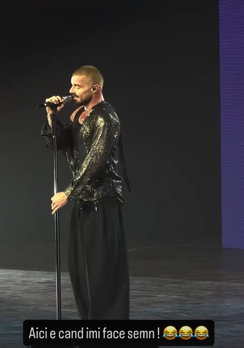 Andreea Esca, dată pe spate de Ricky Martin, pe care l-a văzut pe scenă la București: „Arată ceas și dansează bombă”
