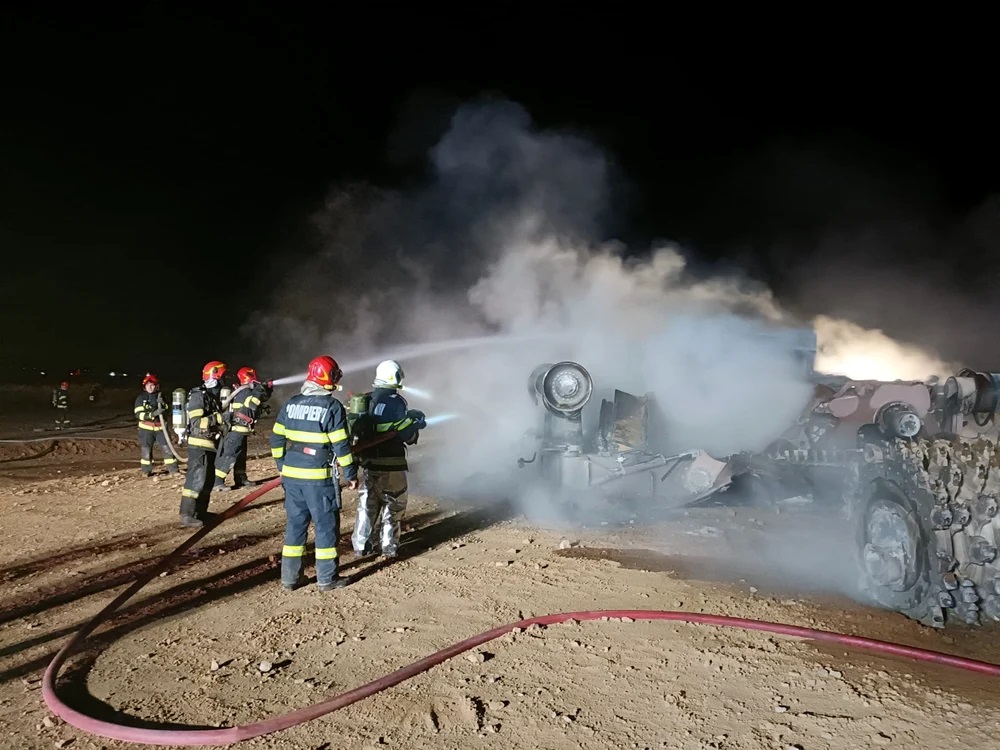Cum arată locul unde au fost găsiți carbonizați patru muncitori, după explozia la magistrala de gaze de la Călimănești