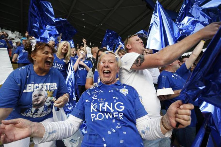 Ce party pe ”King Power Stadium”! Leicester a dat o petrecere pe cinste, la meciul cu Everton. Imagini de colecție / GALERIE FOTO & VIDEO