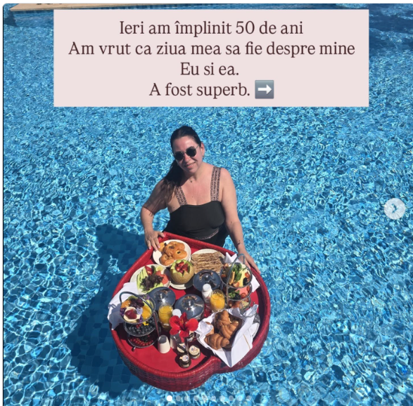 Cum a apărut Oana Roman pe plaja din Egipt, de ziua ei de naștere. Vedeta a împlinit 50 de ani. „Vedeți video! Vă mulțumesc”