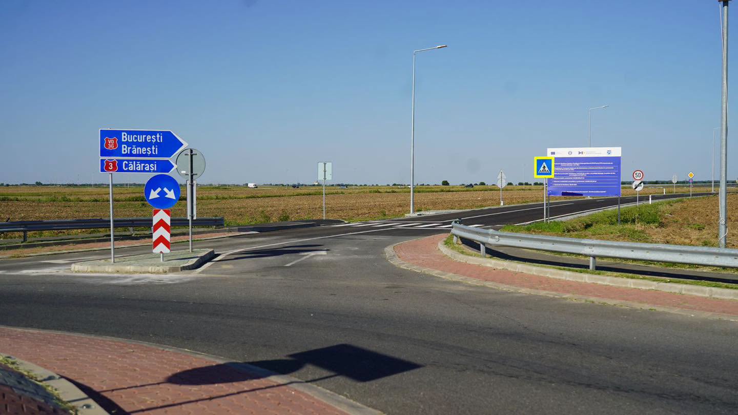 Centura Brănești a fost deschisă traficului: Legătură directă între DN3 și Autostrada A2