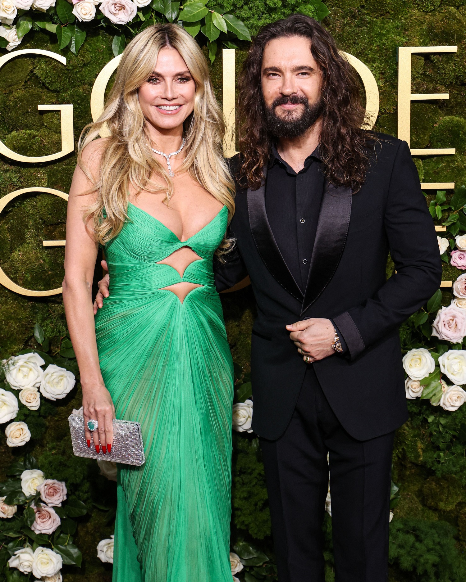 Heidi Klum a îmbrăcat la Globurile de Aur 2025 o rochie creată de un designer român. Ce a scris presa internațională despre ținuta ei