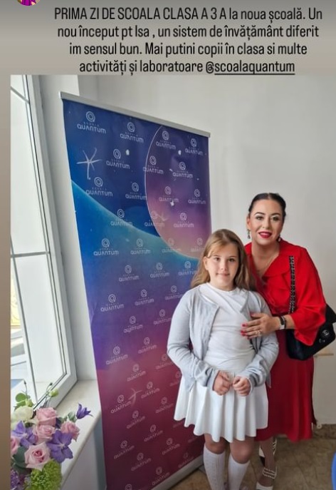 Ce a aflat Oana Roman la întâlnirea cu învățătoarea fiicei sale, după ce Isabela a început școala privată: „Am avut ședința individuală”
