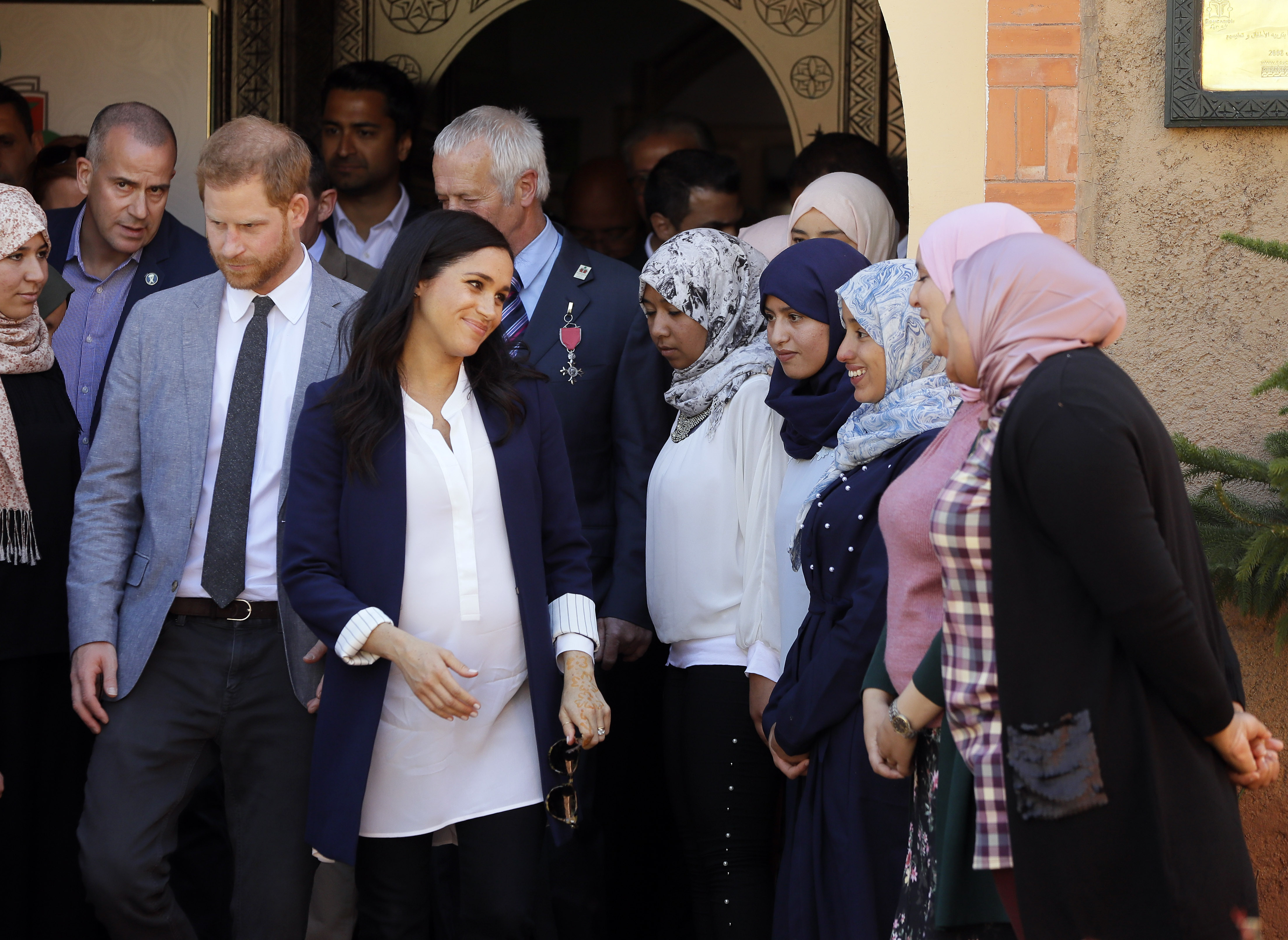 FOTO | Meghan Markle, la ultima vizită oficială din străinătate, înainte să nască. Ducii de Sussex sunt în Maroc