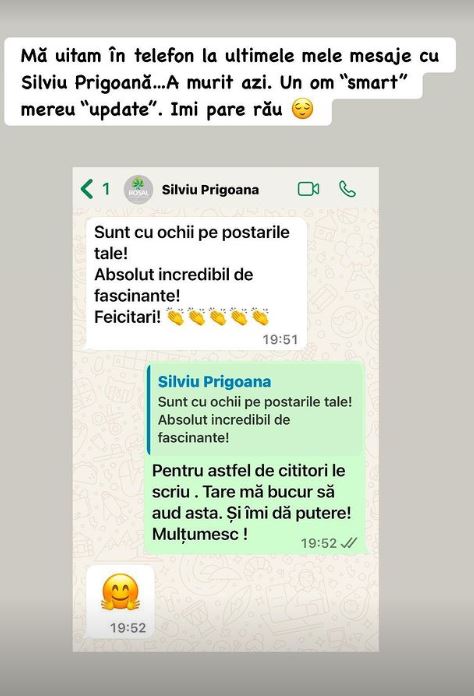 Ultimul mesaj trimis de Silviu Prigoană lui Dan Negru. Prezentatorul TV a făcut publică discuția: „Mă uitam în telefon...”