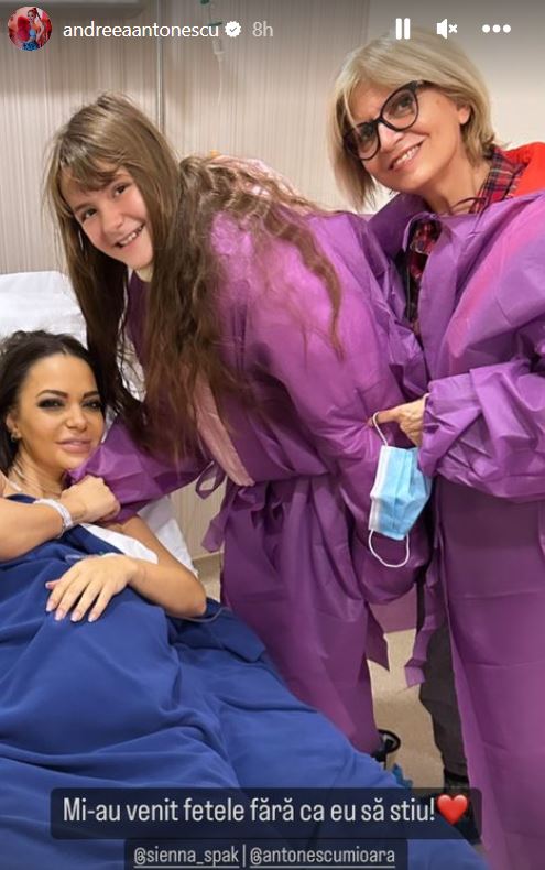 Andreea Antonescu, vizită surpriză în spital, după ce a născut: „Vă arăt ce a determinat să-mi crească tensiunea la 18”