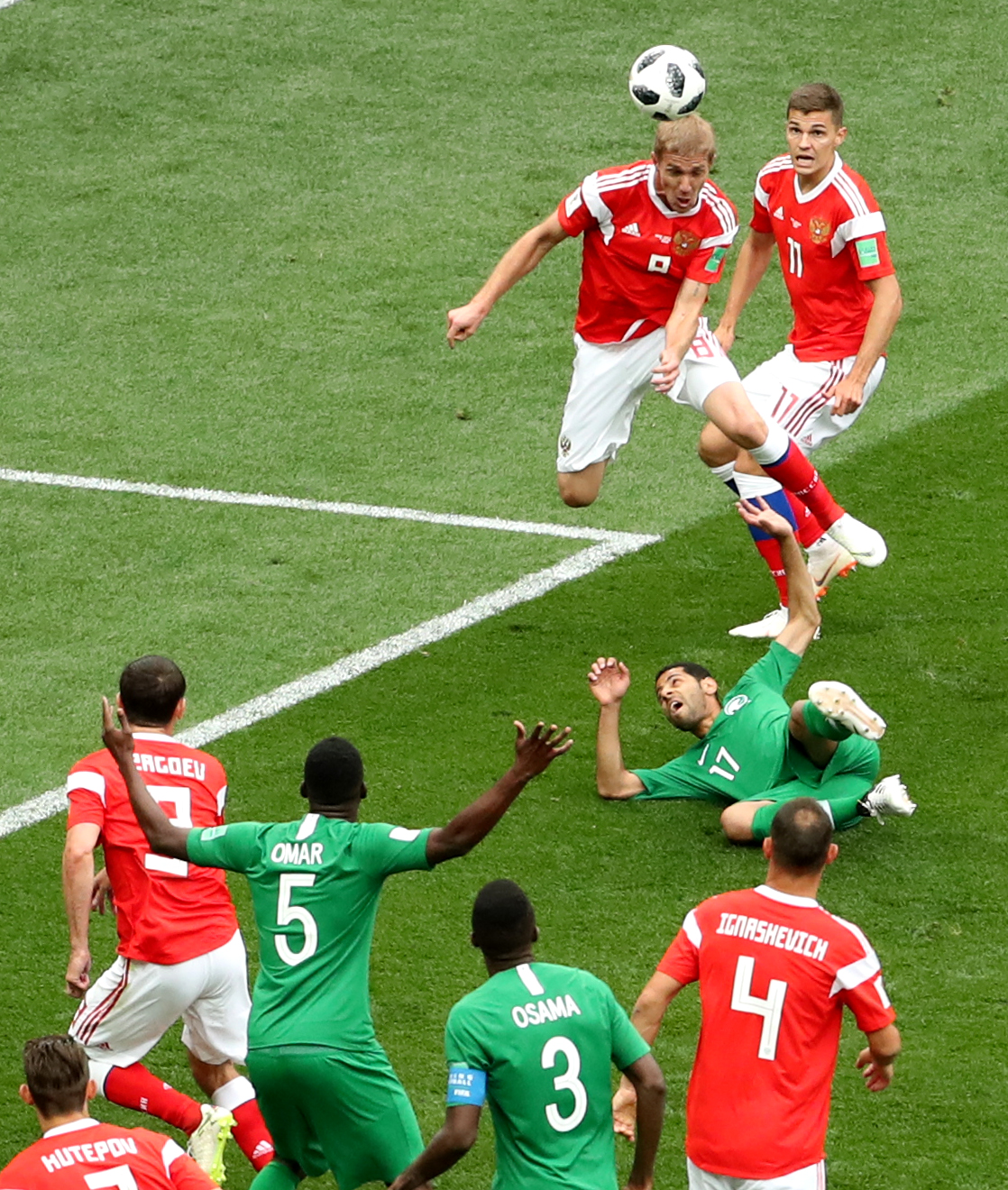 Grupa A: Rusia - Arabia Saudită 5-0, în meciul de deschidere de la Campionatul Mondial de fotbal 2018 / FOTO&VIDEO