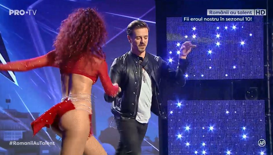 O roșcată l-a pus pe jar pe Florin Călinescu. Mihai Petre a luat-o la dans | FOTO & VIDEO