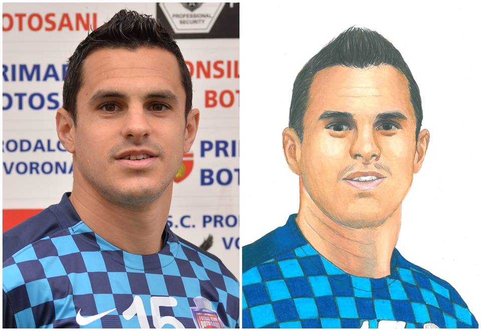 Un puști talentat i-a desenat pe jucătorii de la FC Botoșani! Vezi cum arată caricaturile fotbaliștilor