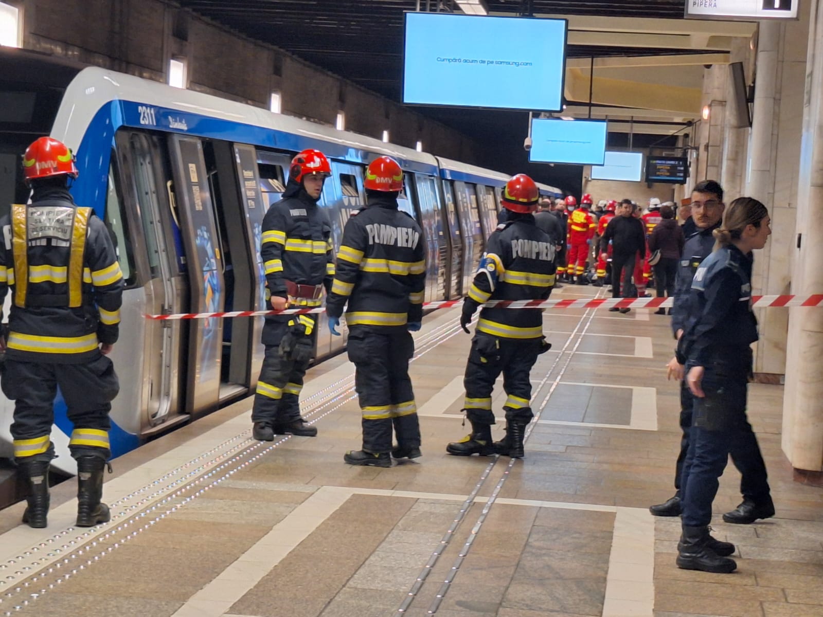 Circulație blocată la metrou, la stația Unirii 2 în urma unui incident