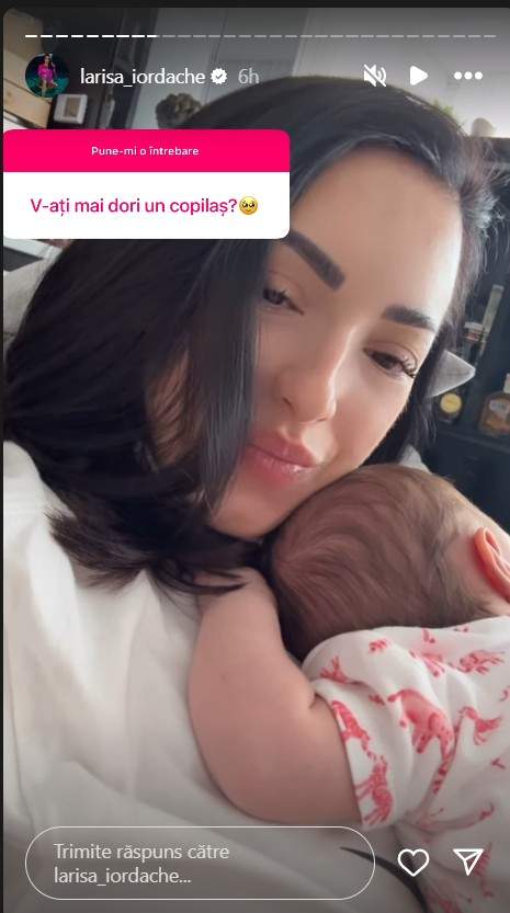 Anunțul făcut de Larisa Iordache la câteva săptămâni după ce a născut. „Eram epuizată și am zis că nu îmi mai doresc”