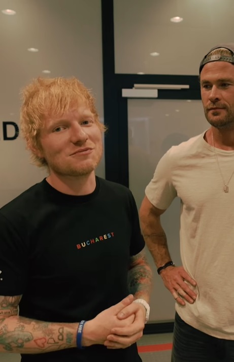 Ed Sheeran și Chris Hemsworth, la restaurantul unui concurent de la „MasterChef”, după concertul de la Arena Națională: „A fost superb”