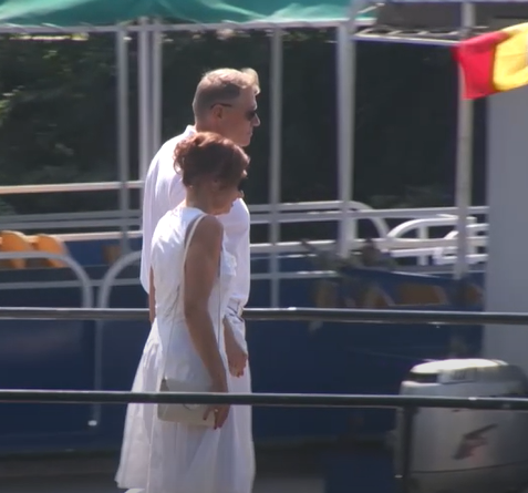 Klaus Iohannis, în vizită în Delta Dunării. Șeful statului și soția sa, Carmen, au făcut o plimbare cu barca