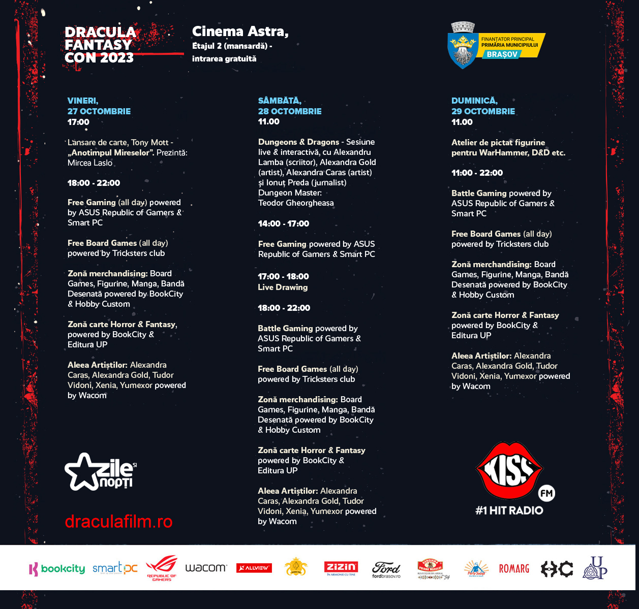 Dracula Fantasy Con și Ziua Gopo - evenimente speciale în programul Dracula Film Festival, ediția 2023