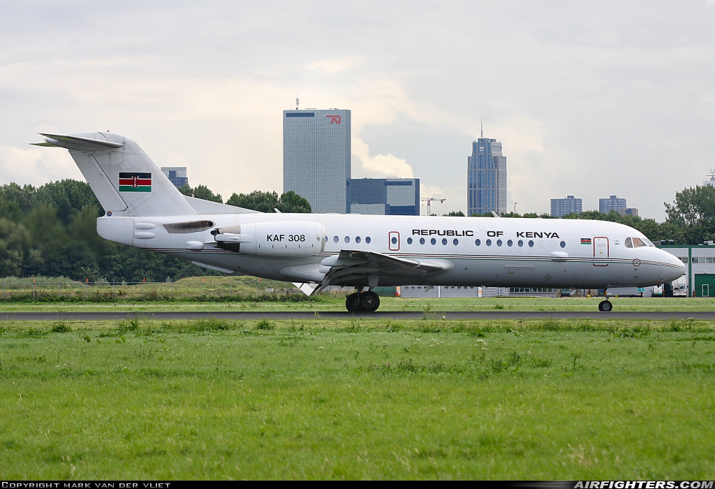 Kenya's official presidential jet