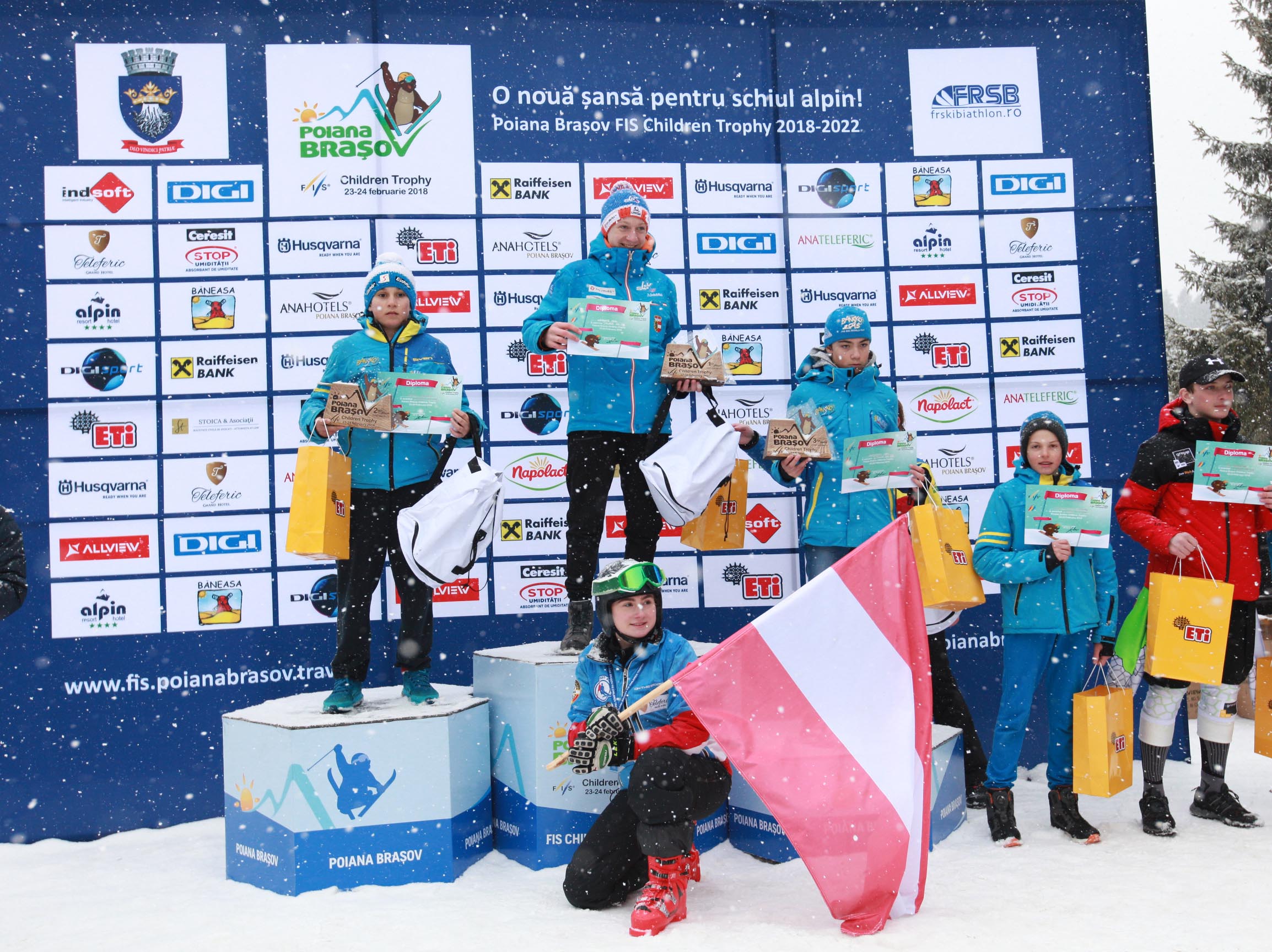 Întreceri spectaculoase la FIS Children Trophy, în Poiana Brașov. Lista câștigătorilor / GALERIE FOTO