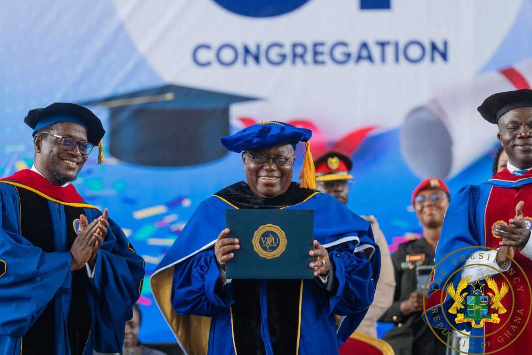5 times Nana Addo received honorary doctorate degree for his 'sterling leadership'