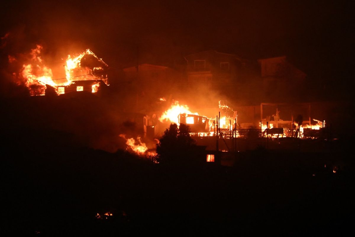 Stare de urgență în Chile din cauza incendiilor violente de pădure. Bilanțul provizoriu al victimelor