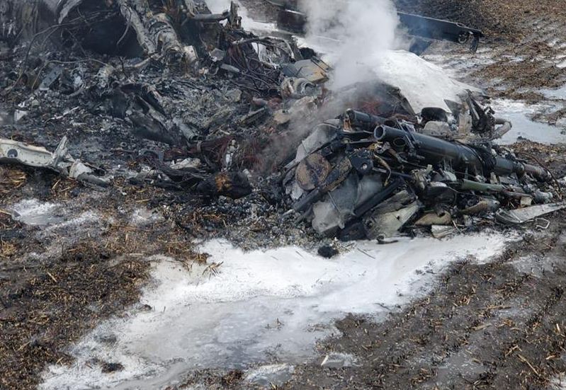 FOTO | Imagini cu avionul MIG 21 Lancer, după ce s-a prăbușit la baza Borcea