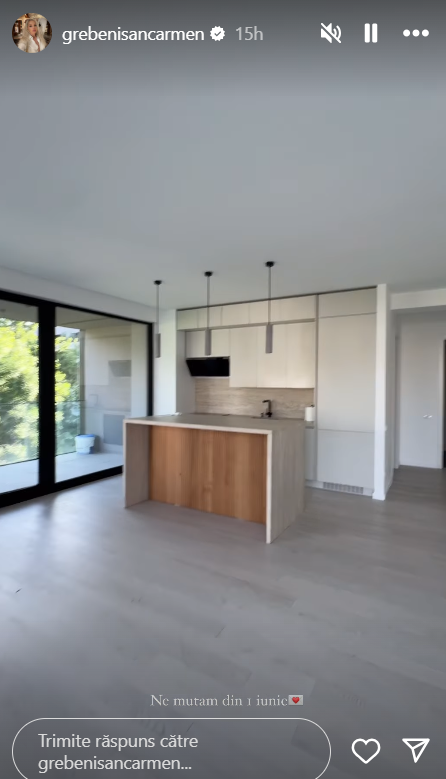 Imagini din apartamentul lui Carmen Grebenișan. Vedeta și iubitul ei se vor muta împreună. „Mi-am dorit mult să am ceva organic. Este un vis”